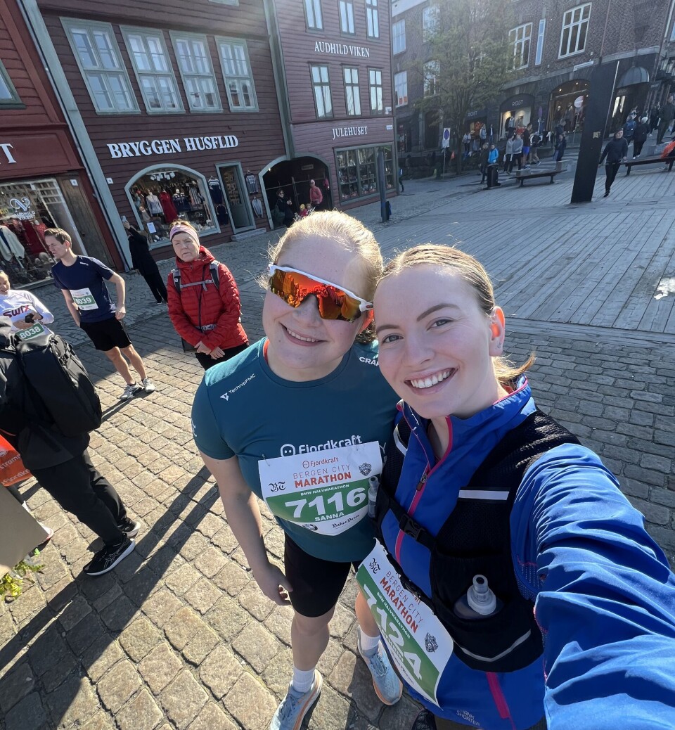 Vêret var ikkje å klaga på i Bergen.