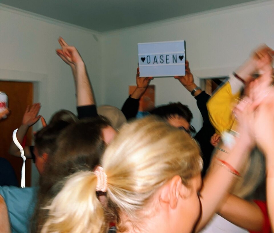 FEST: Det er ikke uvanlig for Voldastudenter å ta seg en fest.