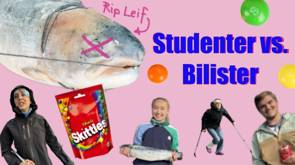 STUNT: Student-TV tester grenser i Volda.
